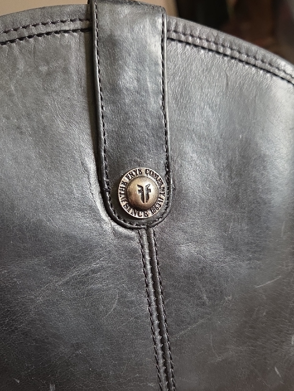 Frye Melissa Button Leather Riding Boots Size 7.5 - Picture 3 of 14